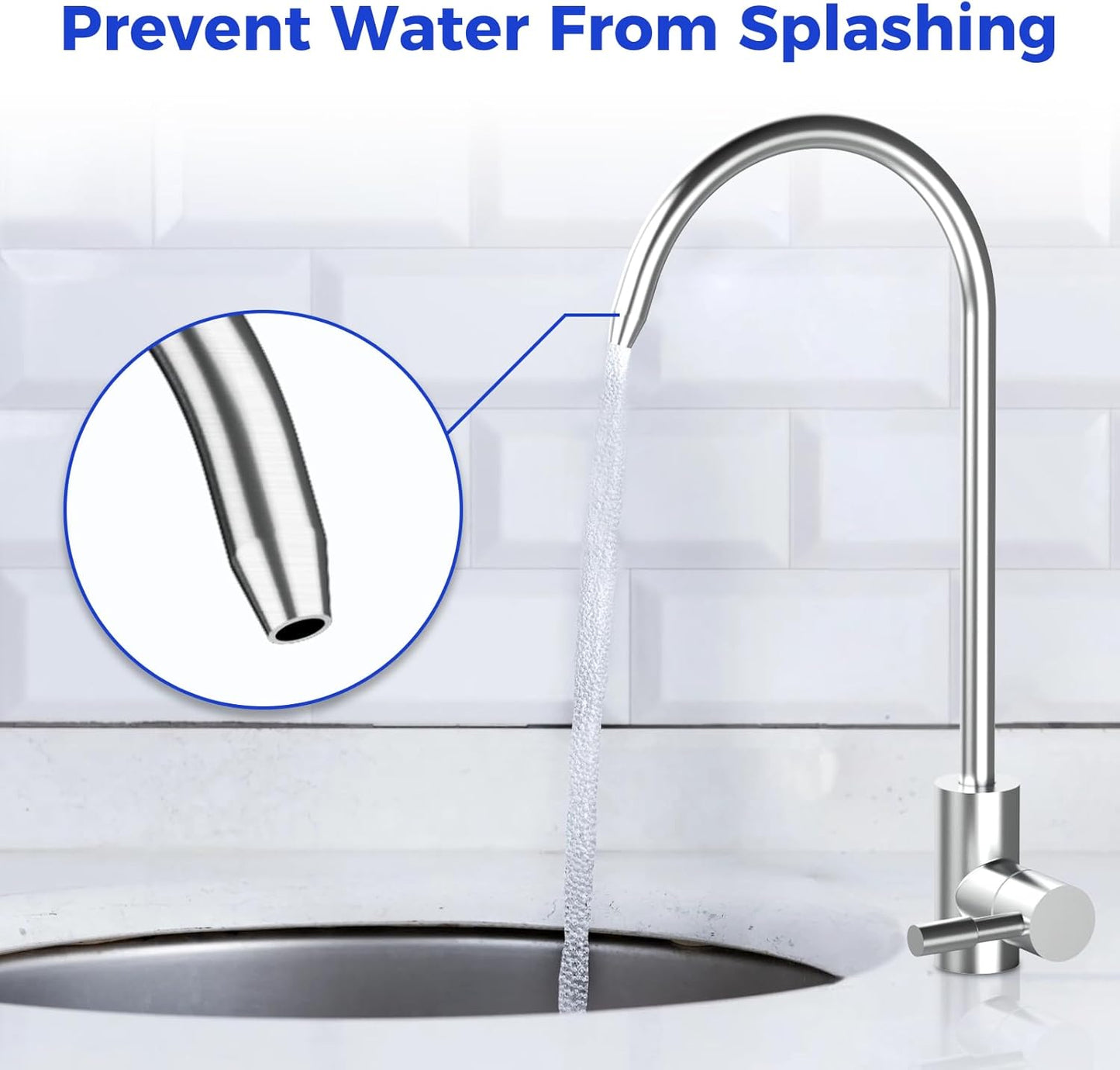 SUS304 Filtered Water Faucet, Drinking RO Water Faucet for Kitchen Sink