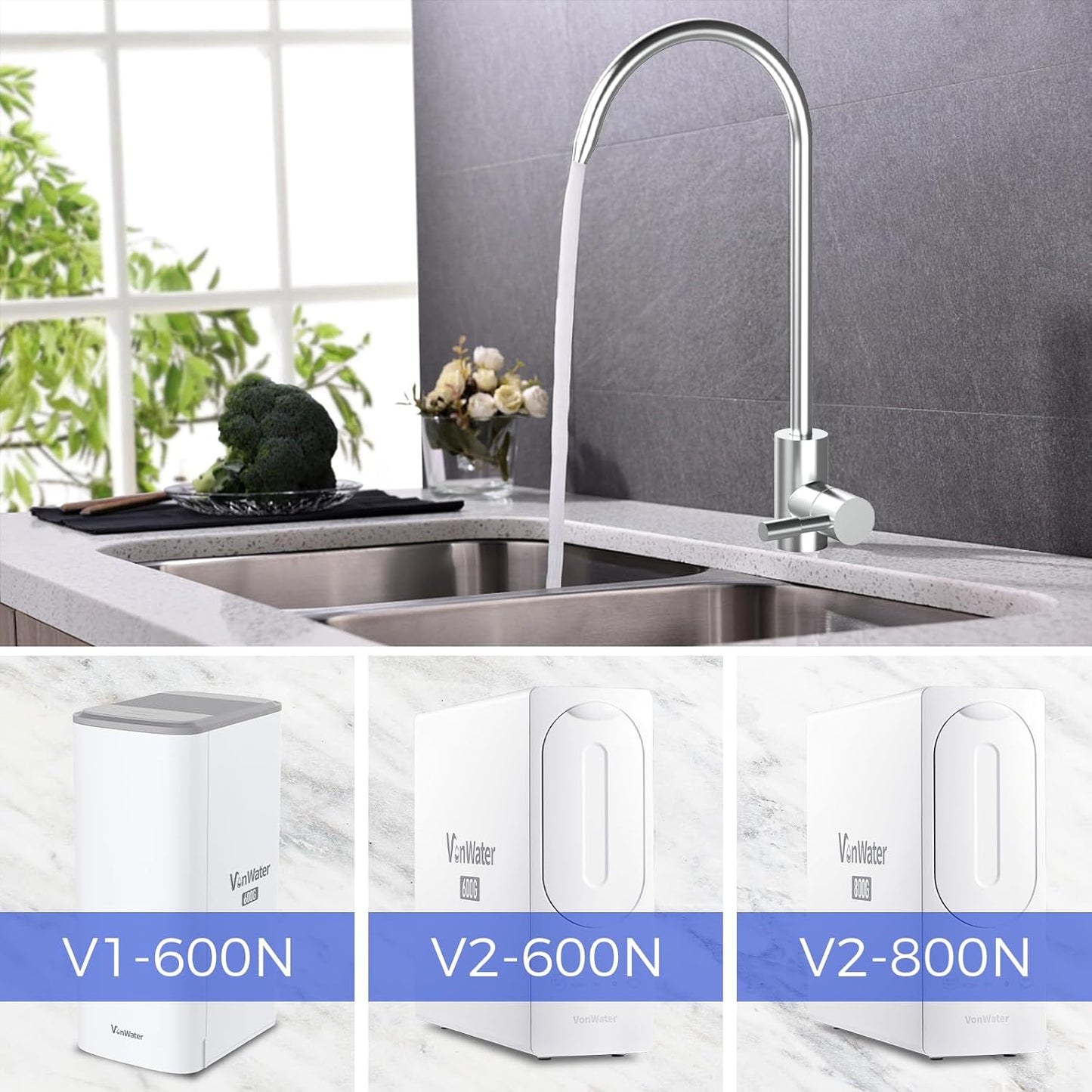 SUS304 Filtered Water Faucet, Drinking RO Water Faucet for Kitchen Sink