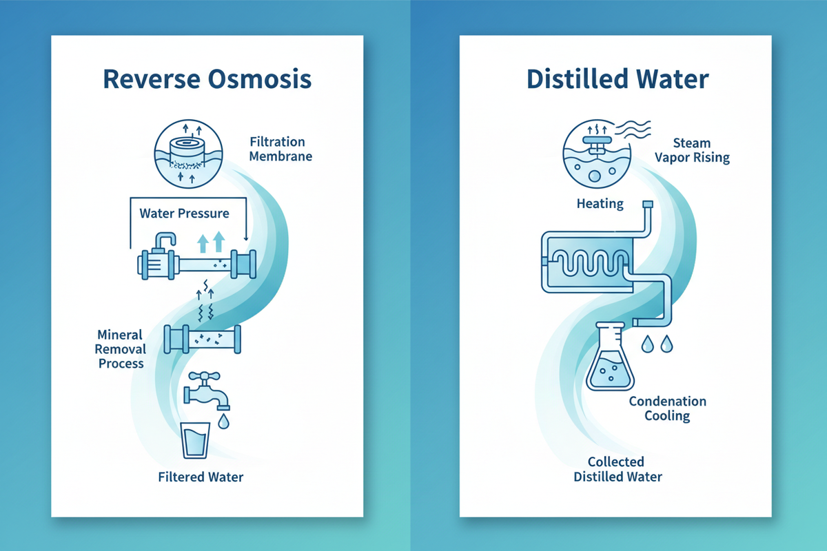 What's The Difference Between Reverse Osmosis Water And Distilled Water