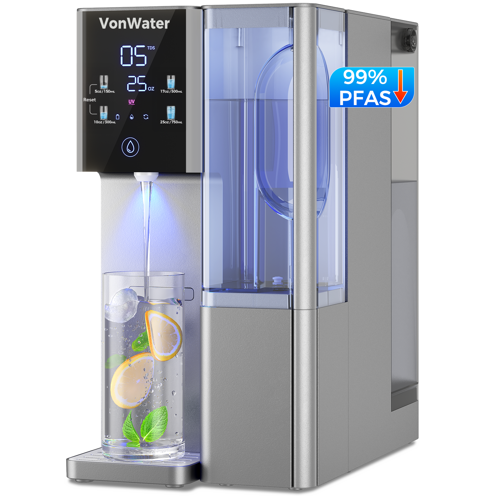 VonWater 528Gallon Countertop RO System| CT910G