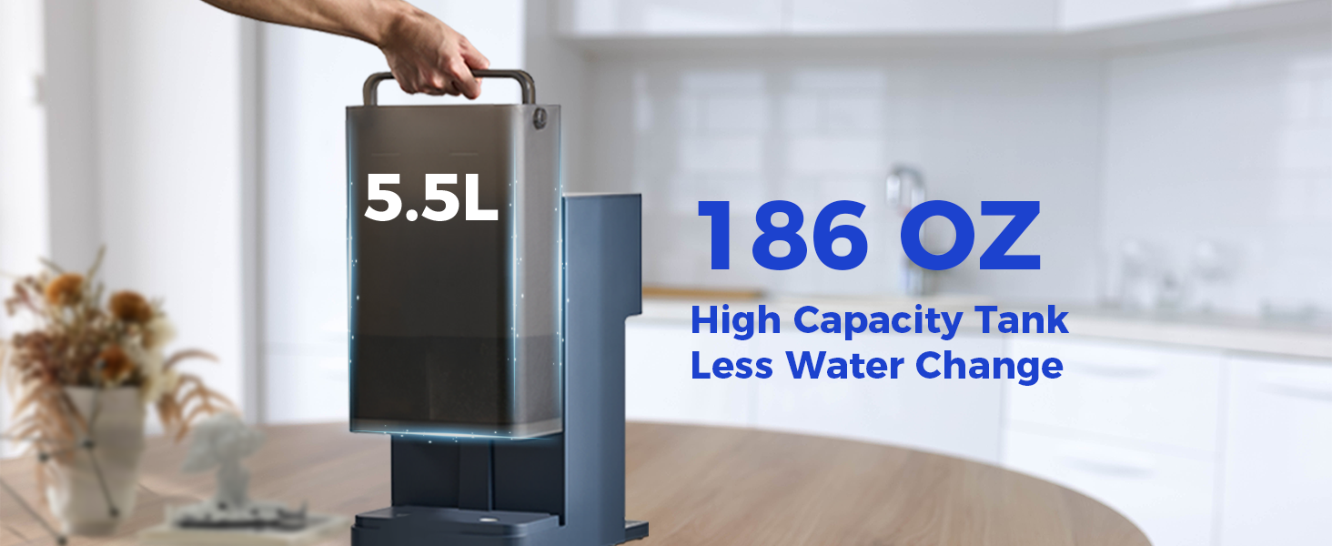 186oz table top ro water filtration with 186oz feed water tank