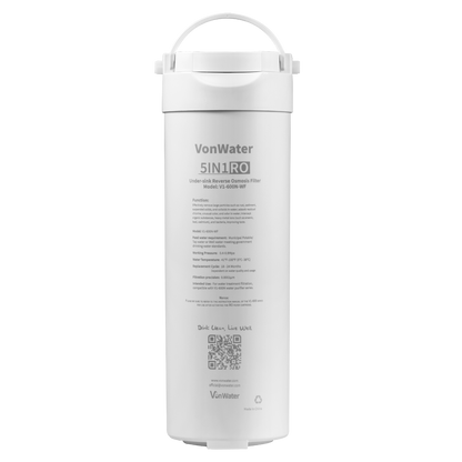 Replacement 5-IN-1 RO Filter for V1-600N| VonWater Filter Cartridge