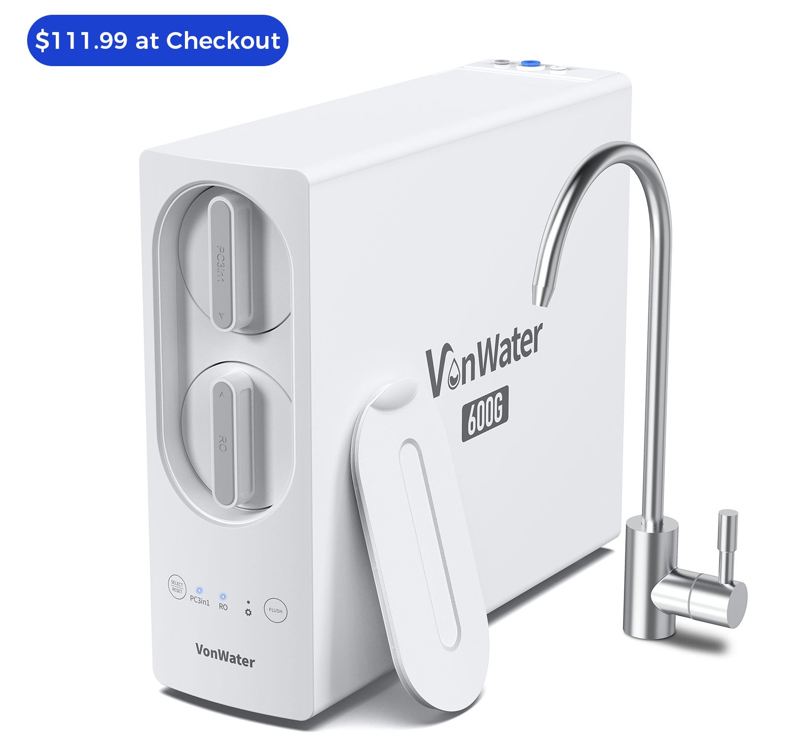 600GPD Under Sink Reverse Osmosis Water System With Faucet | V2-600N