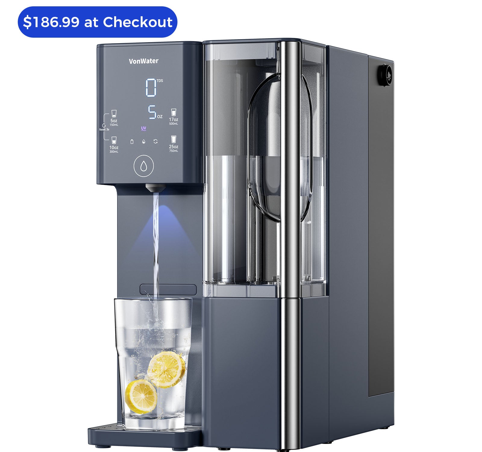 CT910 Countertop Reverse Osmosis Water Filter System 100GDP | VonWater