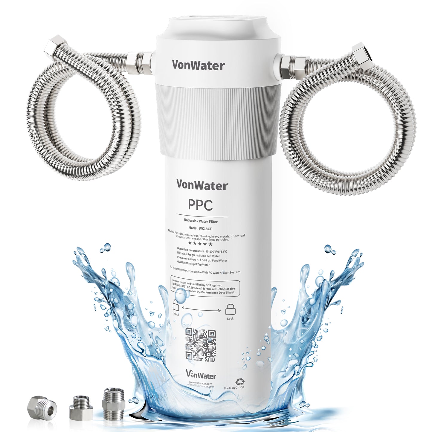 18000Gallon Direct Connect Under Sink Water Filter | VonWater WK18