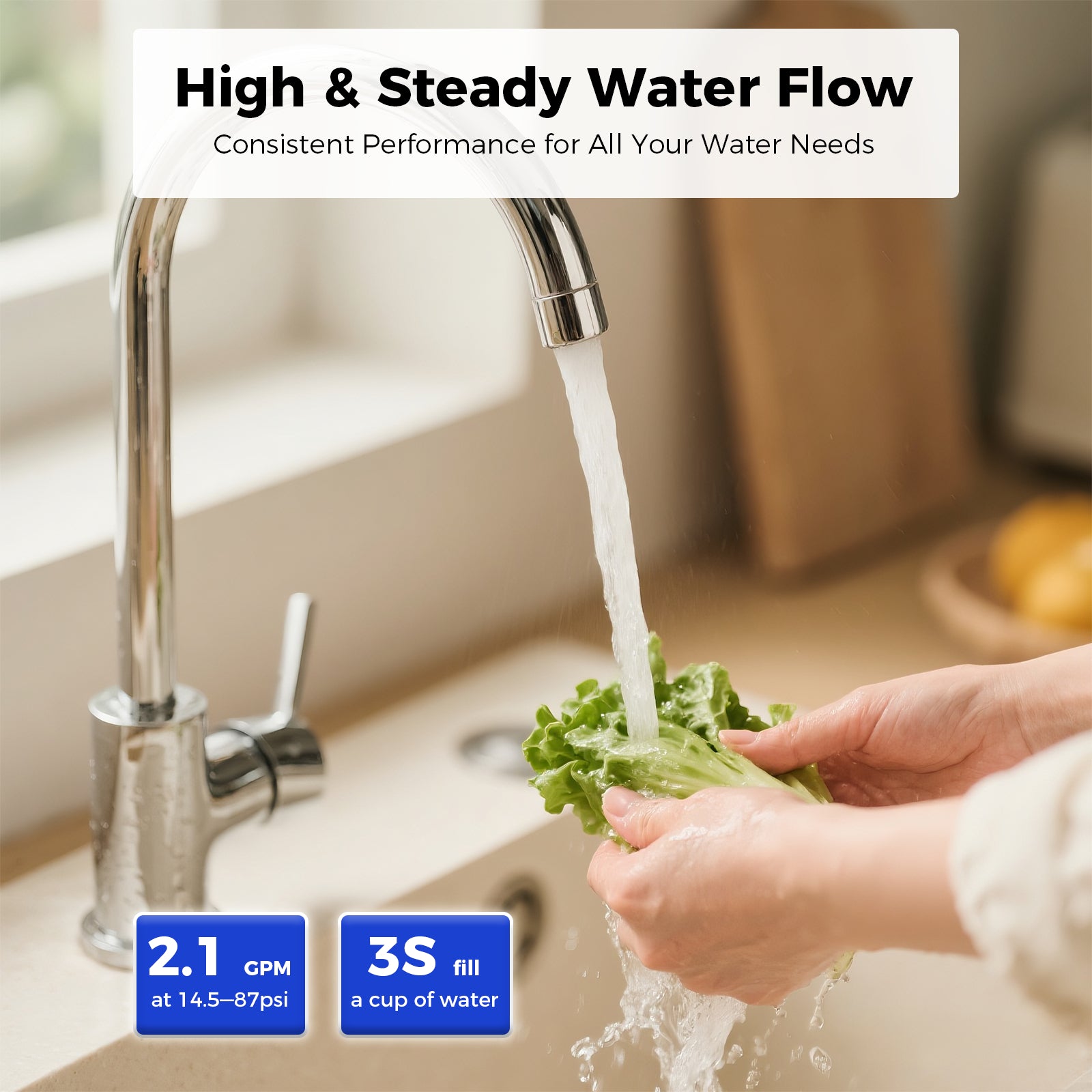 18000Gallon Under Sink Water Filter With Extra Cartridge