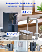 41oz portable pure water pitcher and 186oz feed water tank