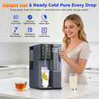 C5 Cold & Instant Hot Countertop Reverse Osmosis Water Filter System | VonWater Navy Blue