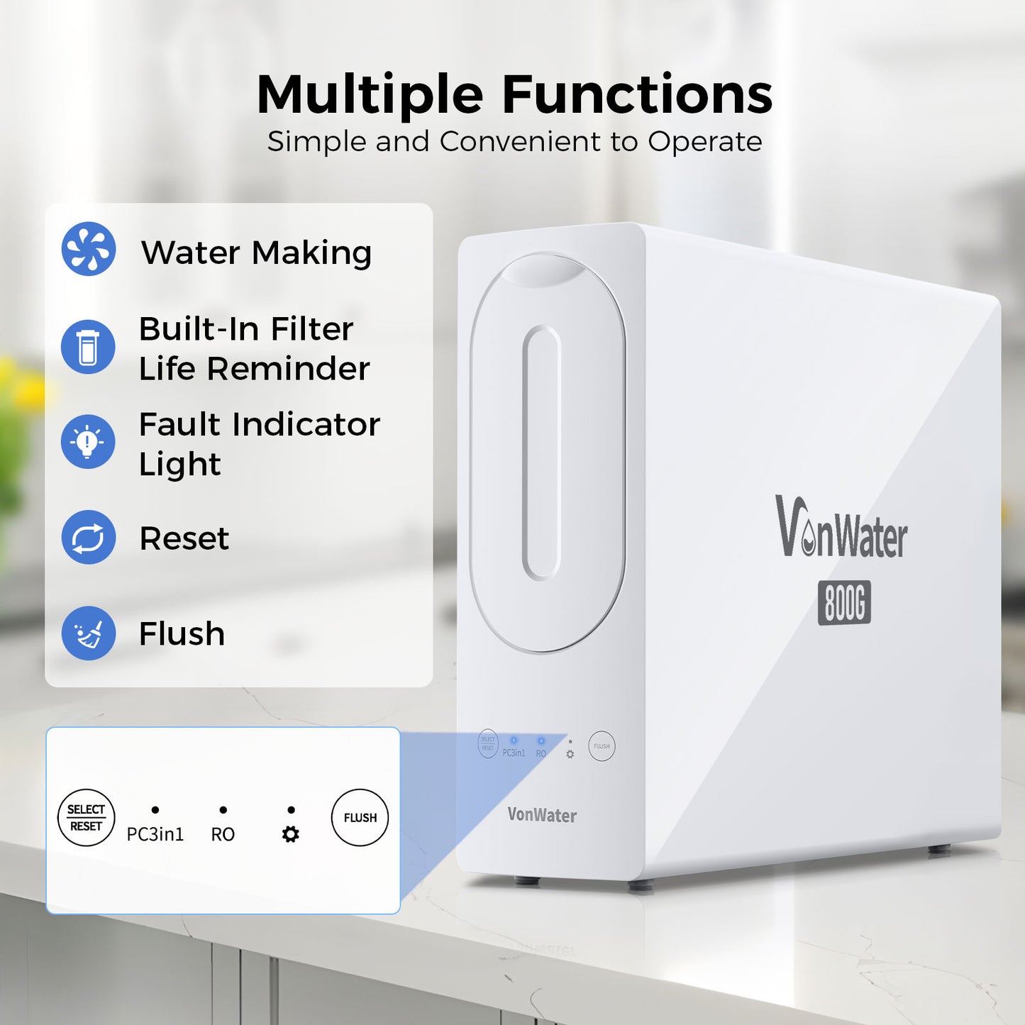 18000Gallon Water Filter with 800GPD RO Water System| Whole Kitchen