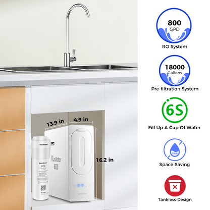 18000Gallon Water Filter with 800GPD RO Water System| Whole Kitchen