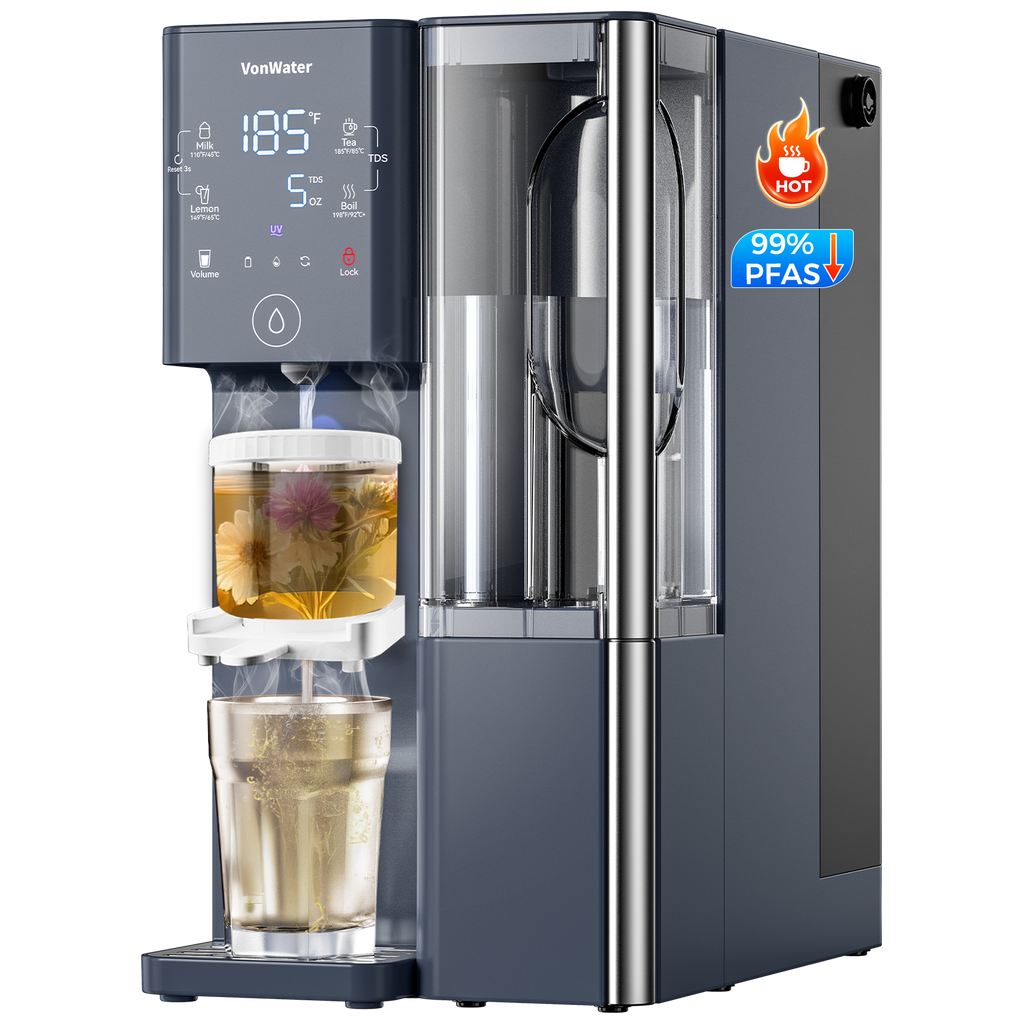 CT910H Instant Hot Countertop RO System With Tea Infuser | VonWater