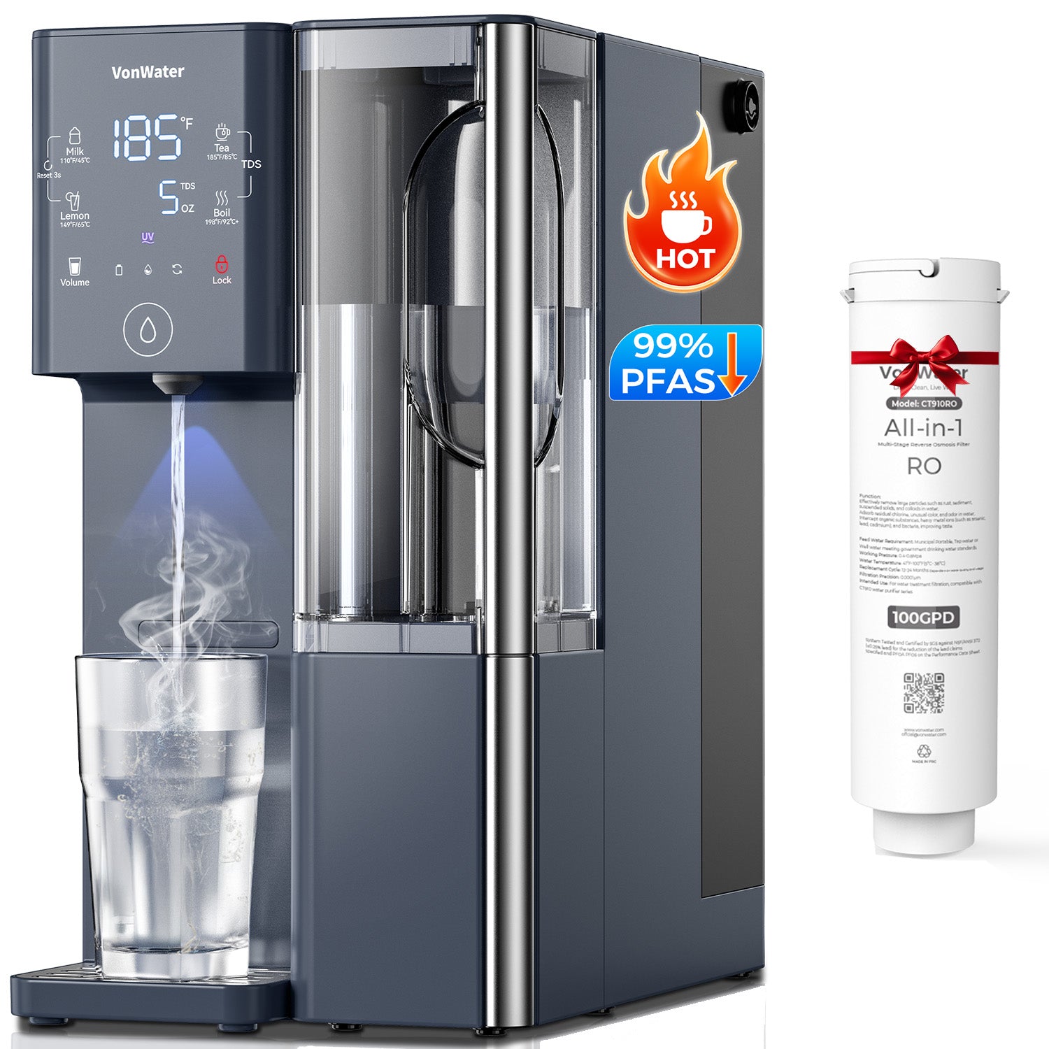 Countertop Reverse Osmosis System Filter Combo Sale| VonWater