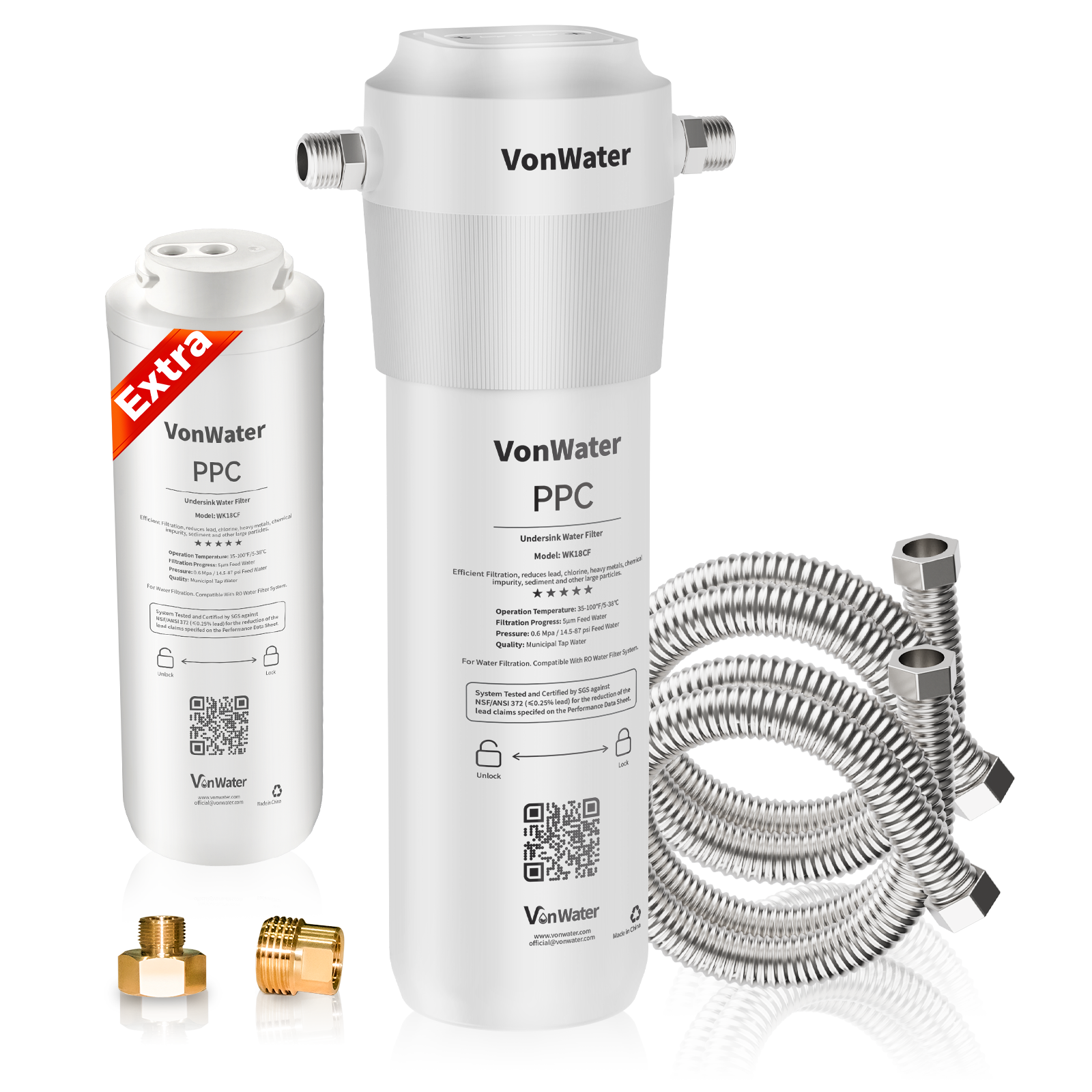 18000Gallon Under Sink Water Filter With Extra Cartridge