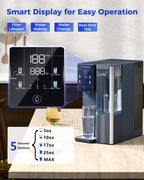 smart display for easy operation, 5 volume options